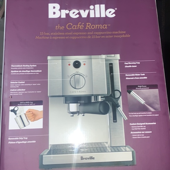 COPY - Breville The Café Roma espresso and cappuccino machine - Picture 3 of 3